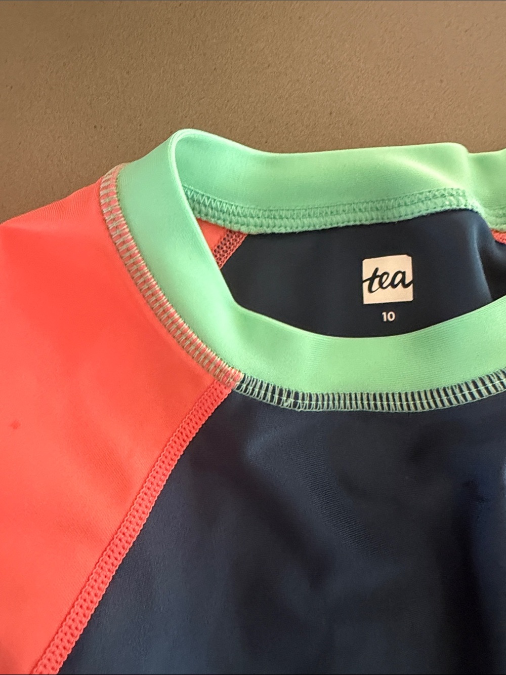 Tea Collection Kids Swim Set - Navy, Coral, Mint, Multicolor Lightning - Picture 2 of 4